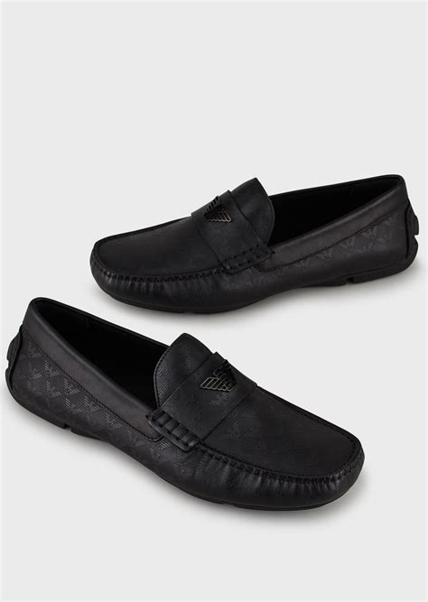 armani loafers for men|emporio armani loafers sale.